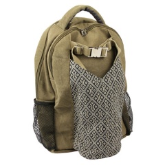 Yoga-Mad Yoga Cotton Backpack (Khaki)